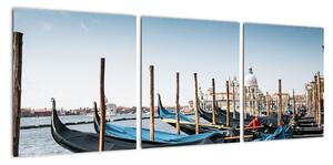 Obraz gondol - Benátky (Obraz 90x30cm)