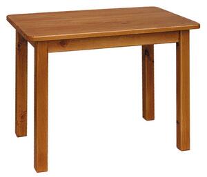 Stôl, rovné nohy, šírka 70cm - ST03: Borovica 70x100cm ostré hrany