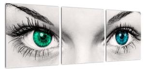 Obraz - detail zelených očí (Obraz 90x30cm)