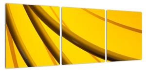 Žltá abstrakcie (Obraz 90x30cm)