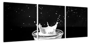 Obraz misky s mliekom (Obraz 90x30cm)