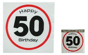 Servítky 33x33cm 20ks Happy 50