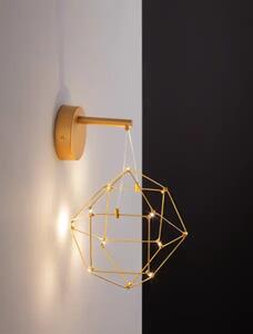 Dizajnové nástenné svietidlo Nebula zlatá