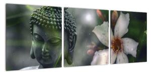 Abstraktný obraz - Buddha (Obraz 90x30cm)