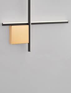 Dizajnové nástenné svietidlo Cross 50 zlatá