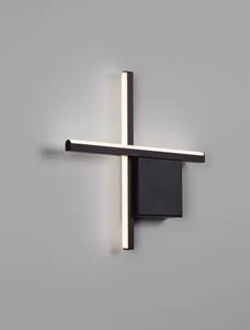 Dizajnové nástenné svietidlo Cross 30 čierna