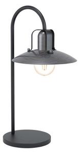 Eglo Vintage 43207 KENILWORTH Stolová lampa E27 1X28W čierna/nikel-antika, krémová