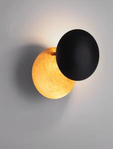 Dizajnové nástenné svietidlo Solei čierna