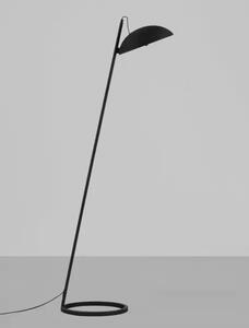 Dizajnová stojaca lampa Flute čierna