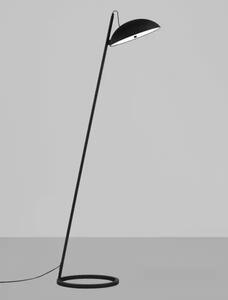 Dizajnová stojaca lampa Flute čierna