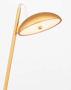 Dizajnová stolová lampa Flute zlatá