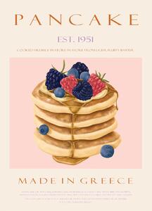 Ilustrácia Pancakes Est. 1951, Rikke Londager Boisen, (30 x 40 cm)