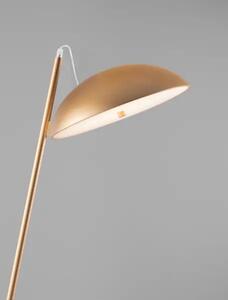 Dizajnová stojaca lampa Flute zlatá