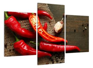 Obraz - chilli papriky (Obraz 90x60cm)