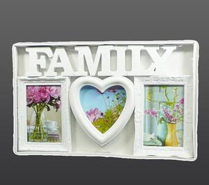 Fotorámček biely 41x25cm FAMILY