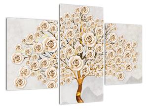 Zlatý strom - moderný obraz (Obraz 90x60cm)