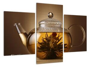 Obraz kanvica s čajom (Obraz 90x60cm)