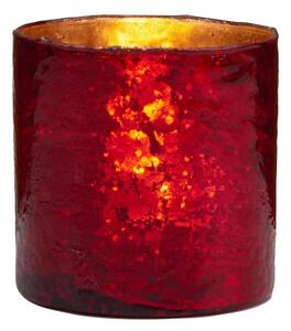 DELIGHT Sklenený votívny svietnik 10 cm - červená