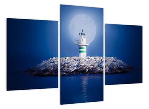 Maják na mori - obraz (Obraz 90x60cm)