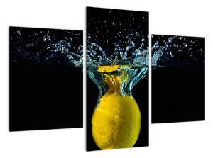 Obraz citrónu vo vode (Obraz 90x60cm)
