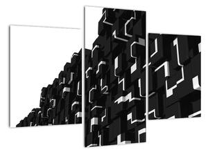 Čierne kocky - obraz na stenu (Obraz 90x60cm)