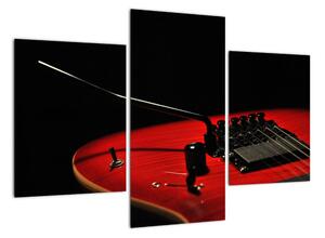 Obraz červené gitary (Obraz 90x60cm)