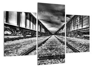 Železnice, koľaje - obraz na stenu (Obraz 90x60cm)