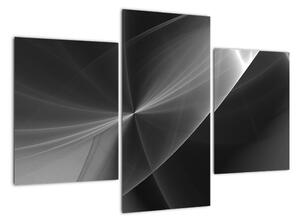 Čiernobiely abstraktný obraz (Obraz 90x60cm)