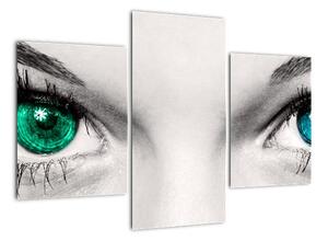 Obraz - detail zelených očí (Obraz 90x60cm)