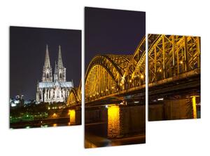 Obraz osvetleného mosta (Obraz 90x60cm)