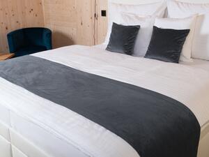 Biante Zamatový prehoz/behúň na posteľ Velvet Prémium SVP-004 Antracitovo sivý 60x240 cm