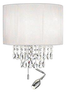 Ideal Lux - LED nástenné svietidlo OPERA 2xE14/40W/230V + LED/1W biele