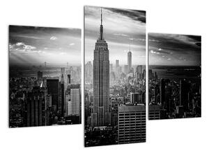 Čiernobiely obraz mesta - New York (Obraz 90x60cm)