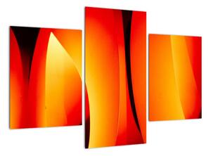 Oranžový abstraktný obraz (Obraz 90x60cm)