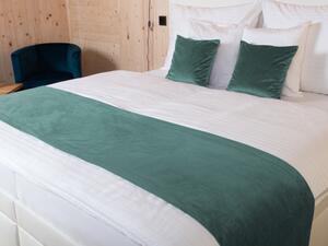 Biante Zamatový prehoz/behúň na posteľ Velvet Prémium SVP-022 Ľadovo zelený 50x140 cm