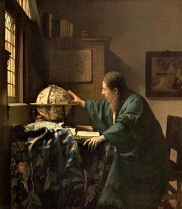 Vermeer, Jan (Johannes) - Obrazová reprodukcia The Astronomer, (35 x 40 cm)
