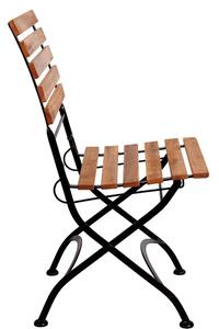 PARKLIFE Skladacia stolička - hnedá/čierna