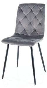 Jedálenská stolička JIRRY sivá/čierna