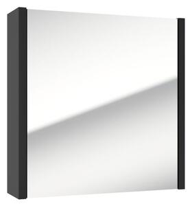 Zrkadlová skrinka SAT Delano 60x60 cm lamino čierna DELANOG60C