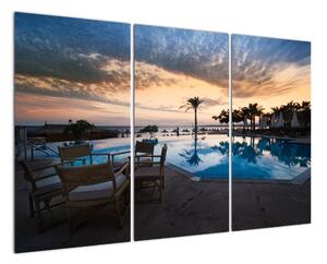 Obraz bazéna v Stredozemí (Obraz 120x80cm)