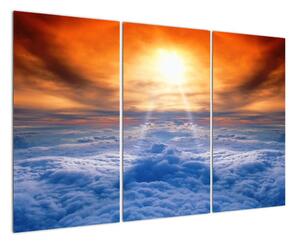 Moderný obraz - slnko nad oblaky (Obraz 120x80cm)