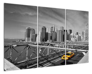 Obraz žltého taxíka (Obraz 120x80cm)