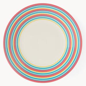 Porcelánové raňajkové taniere Calypso Stripe, 4 ks