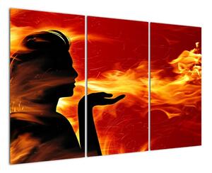 Obraz - žena v ohni (Obraz 120x80cm)