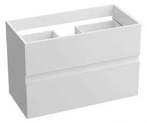 Lavita ARIZONA závesná skrinka s keramickým umývadlom 81 cm, 2 zásuvky so SoftClose, biela, 432365
