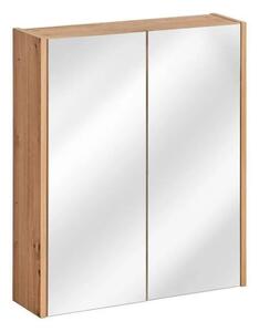 Szynaka Závěsná koupelnová skříňka se zrcadlem Sintra 840 60 cm dub Artisan