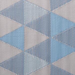 COLOUR CLASH Vonkajší koberec trojuholníky 180 x 120 cm - pastelovo modrá