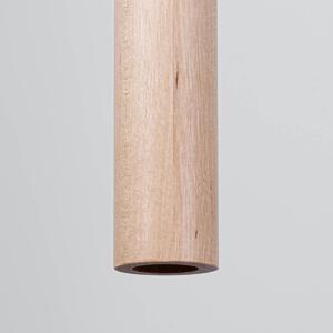 Závesné svietidlo Pastelo, 1x drevené tienidlo