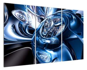 Modrý abstraktný obraz (Obraz 120x80cm)