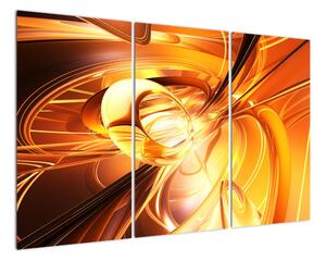 Oranžový abstraktný obraz (Obraz 120x80cm)